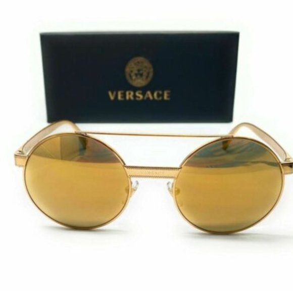 Versace Women\'s Gold Pillow Sunglasses!